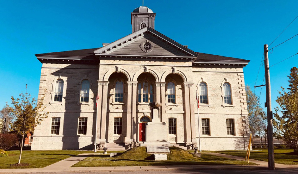 The Napanee POA Court as seen from the street. Napanee traffic ticket cases are heard here.