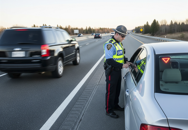 Failing to Move Over or Slow Down for a Stopped Emergency Vehicle